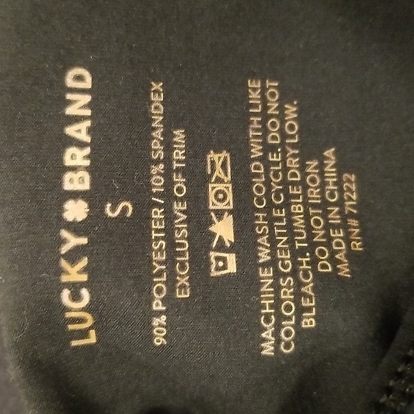 💕LUCKY BRAND💕 Bralettes (2 Pack) Snowflake Pattern & Black Small S NWT - Picture 7 of 8